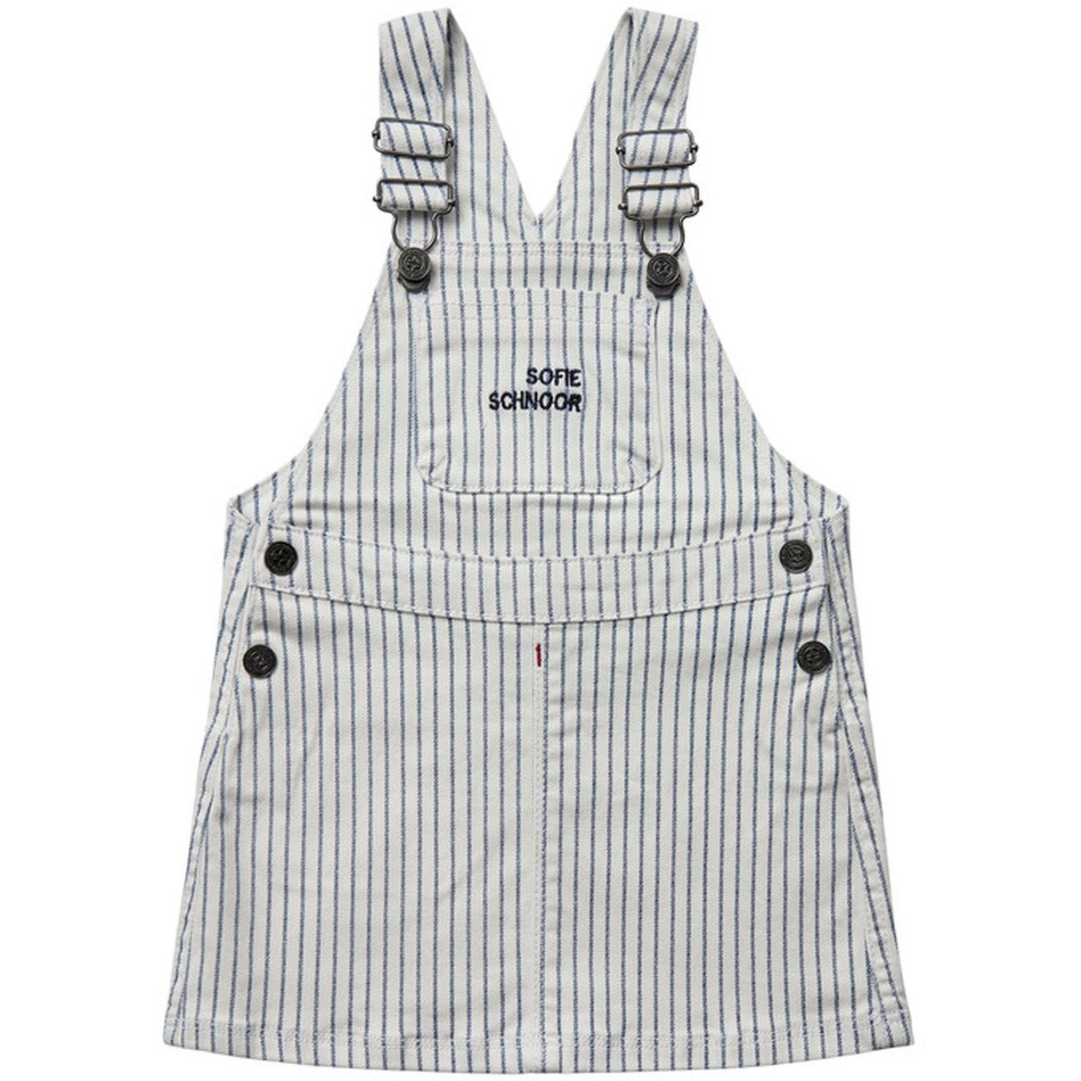 Sofie Schnoor Blue Striped Overall Dress