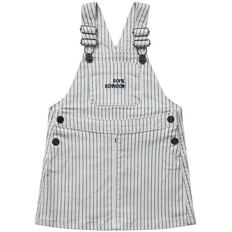 Sofie Schnoor Blue Striped Overall Dress