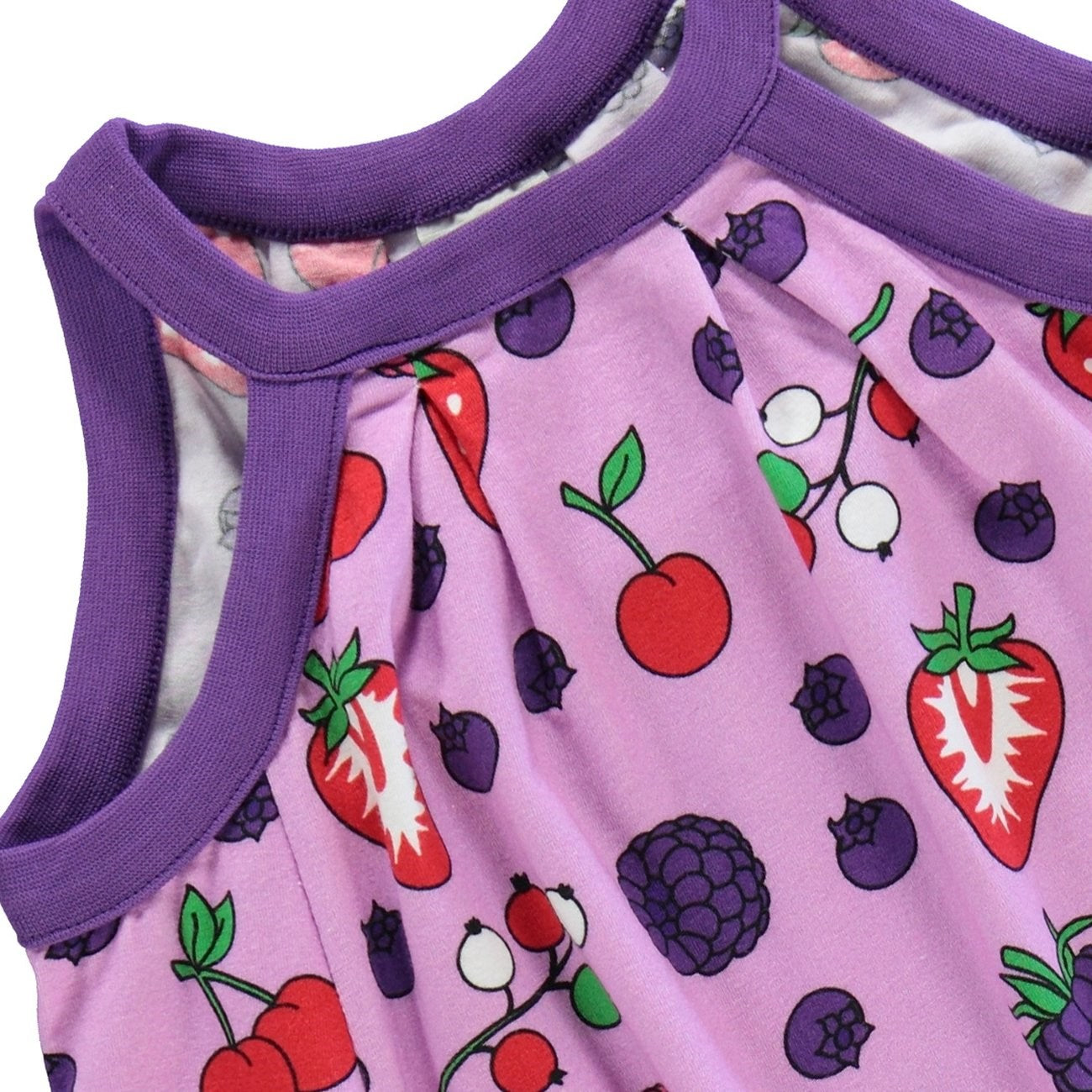 Småfolk Violet Tulle Sleeveless Dress With Berries