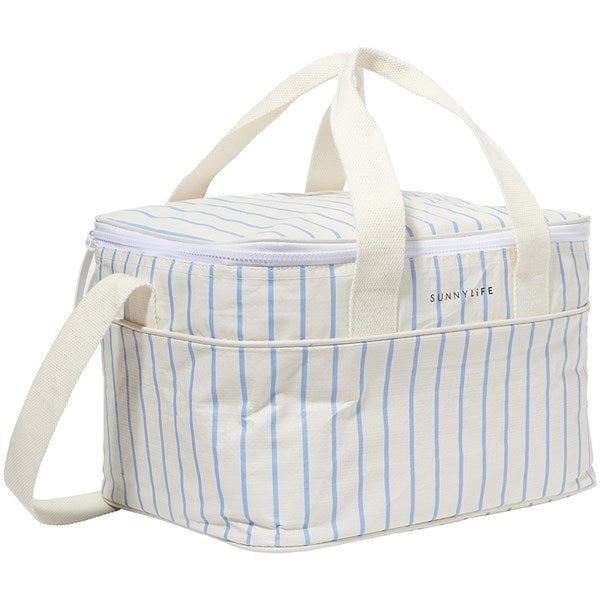 SunnyLife Cooler Bag Le Weekend Mid Blue-Cream