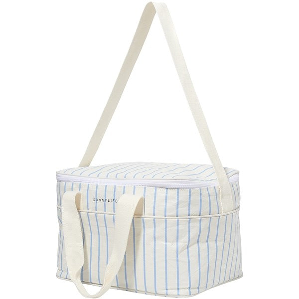 SunnyLife Cooler Bag Le Weekend Mid Blue-Cream
