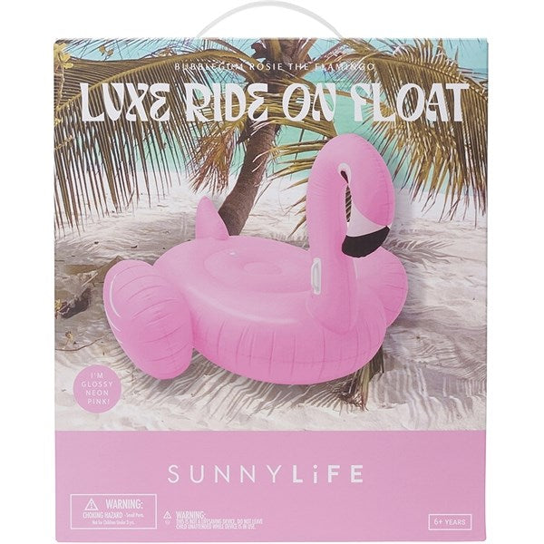 SunnyLife Luxe Ride-On Rosie the Flamingo Bublegum Pink
