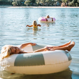 SunnyLife Pool Ring The Vacay Soft Olive Stripe
