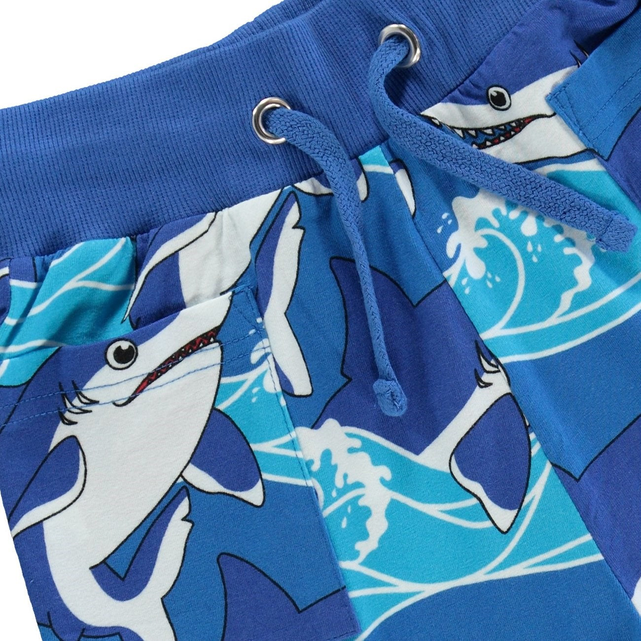 Småfolk Brilliant Blue Shorts With Sharks