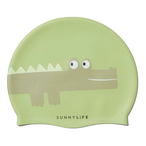 SunnyLife Swimming Cap Cookie the Croc Light Khaki