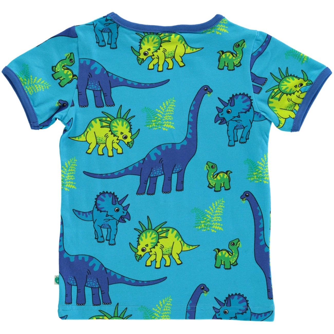 Småfolk Blue Atoll T-Shirt With Dinosaur