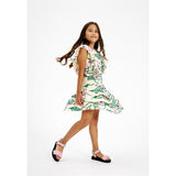 The New White Swan Campanula Flower AOP Kylie T-shirt