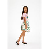 The New White Swan Campanula Flower AOP Kylie Skirt