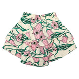 The New White Swan Campanula Flower AOP Kylie Skirt