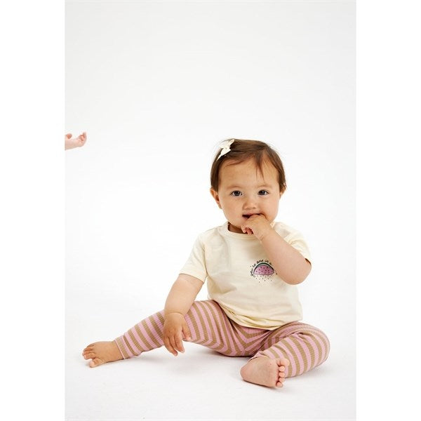 THE NEW Siblings Pink Nectar Fro Uni Rib Leggings