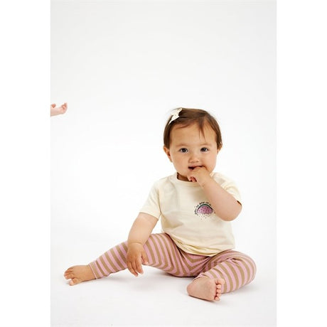 THE NEW Siblings Pink Nectar Fro Uni Rib Leggings