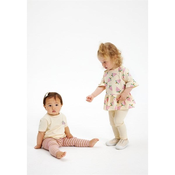 THE NEW Siblings Pink Nectar Fro Uni Rib Leggings