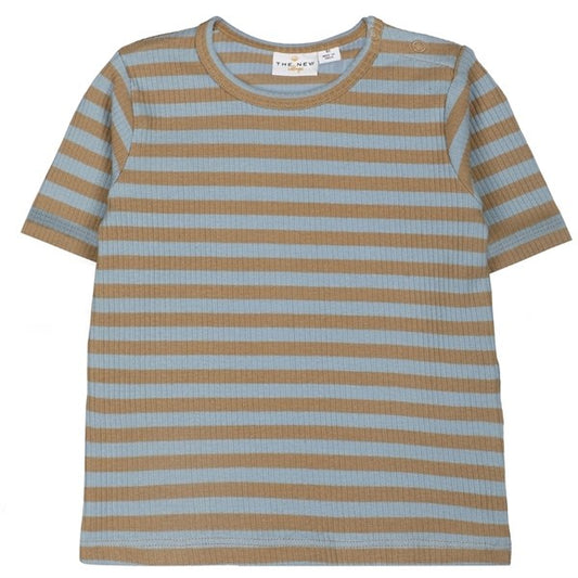 THE NEW Siblings Blue Fog Fro Uni Rib T-shirt