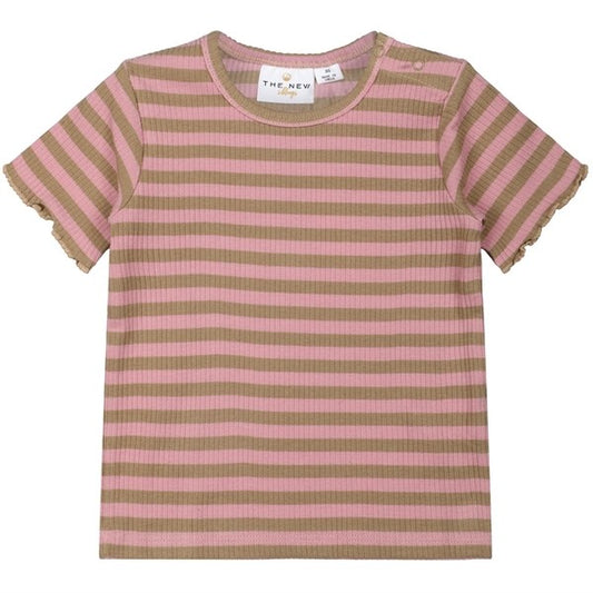 THE NEW Siblings Pink Nectar Fro Rib Baby Lock T-shirt