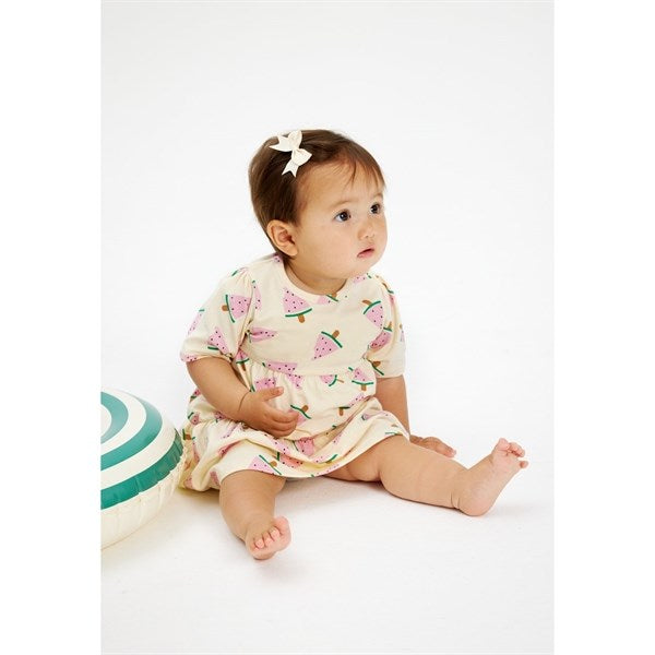 THE NEW Siblings White Swan Watermelon AOP Kaya Dress