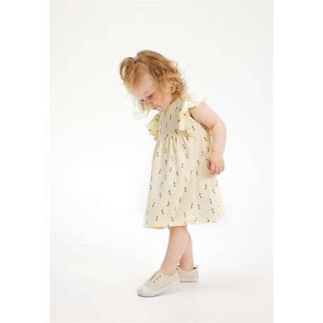 THE NEW Siblings White Swan Small Flower AOP Kenzie Dress