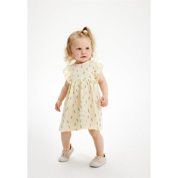 THE NEW Siblings White Swan Small Flower AOP Kenzie Dress