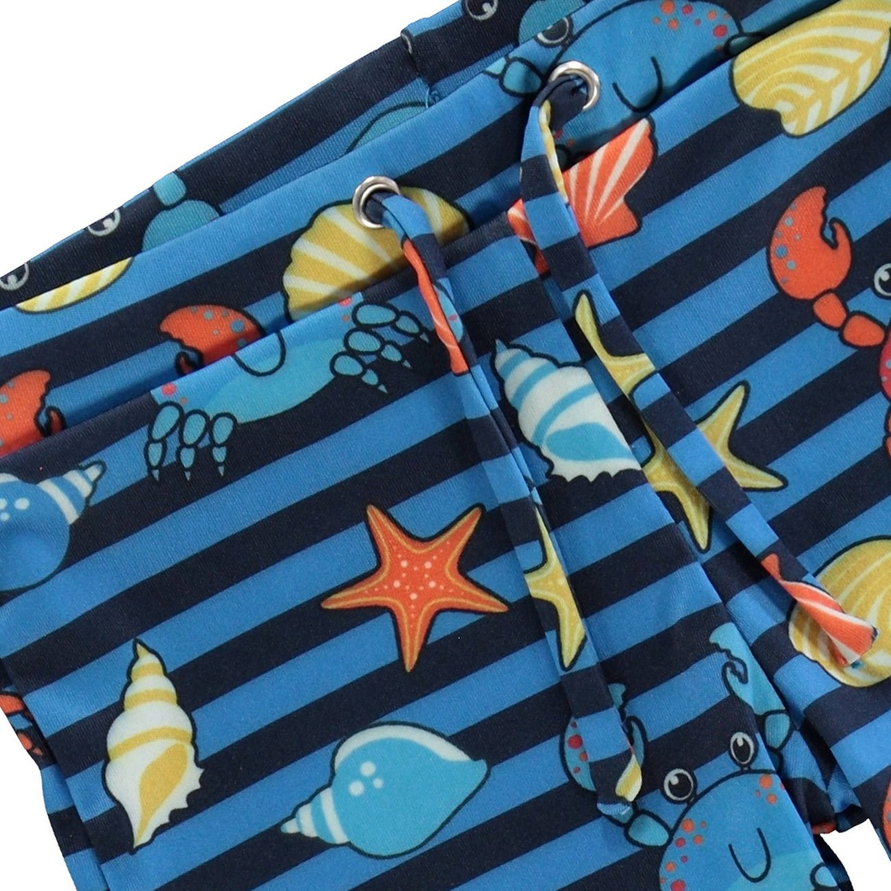 Småfolk Brilliant Blue UV50 Swimpants With Crabs