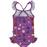 Småfolk Spring Pink UV50 Swimsuit With Seahorses