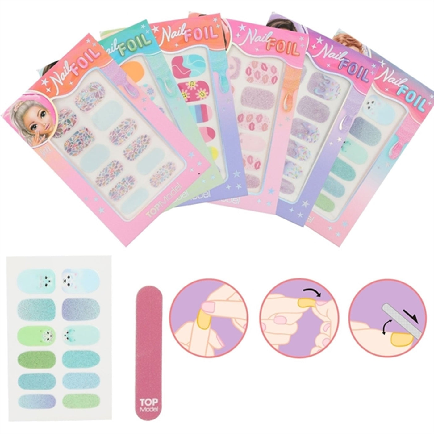 TOPModel Nail Foil & File Set Beauty And Me