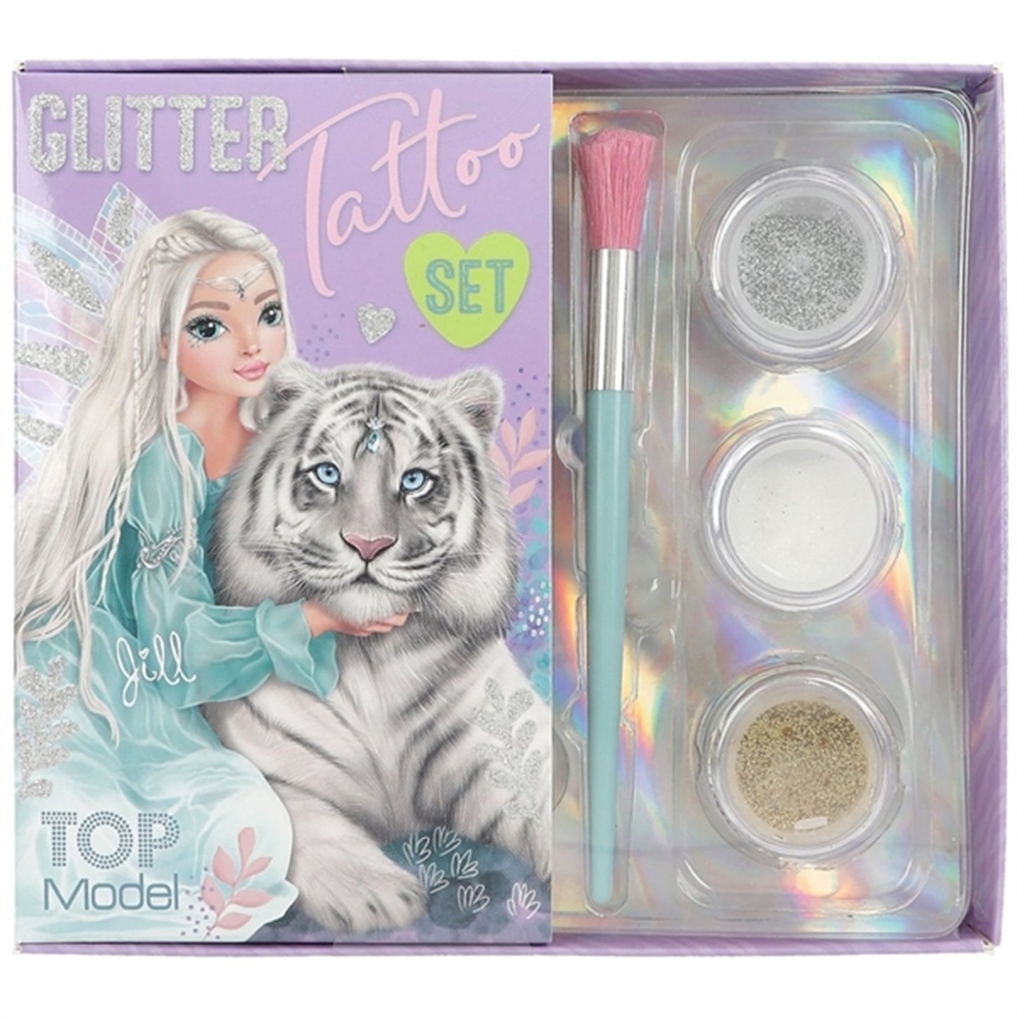 TOPModel Glitter Tattoo Set Fantasy Tiger