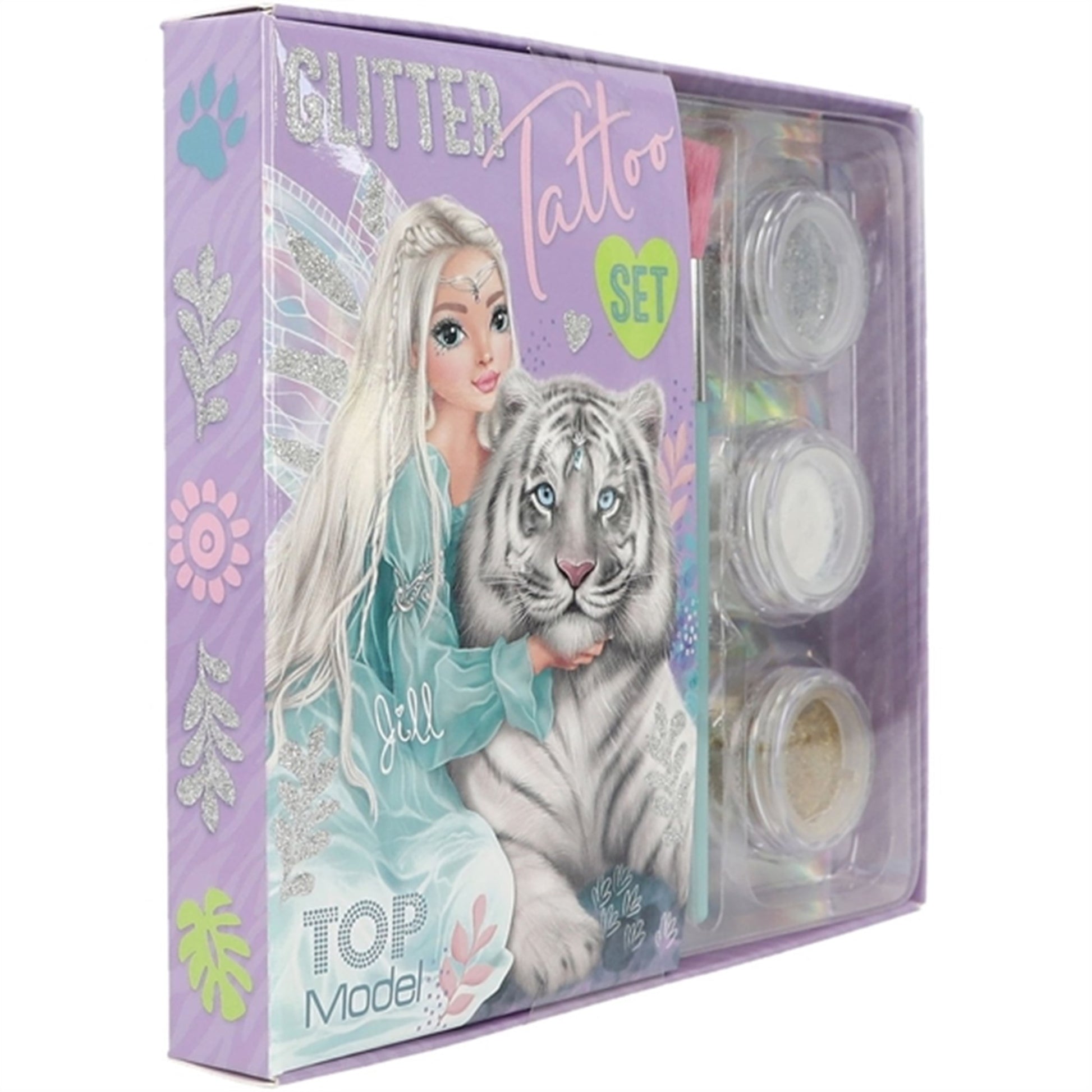 TOPModel Glitter Tattoo Set Fantasy Tiger