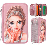 TOPModel Trippel Pencil Case Glitter Queen