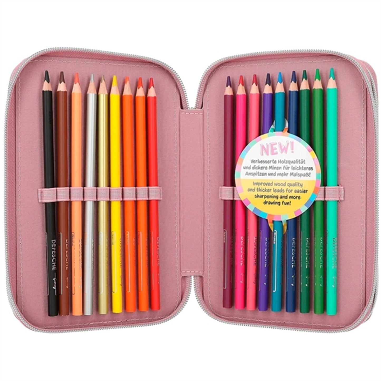 TOPModel Trippel Pencil Case Glitter Queen 6