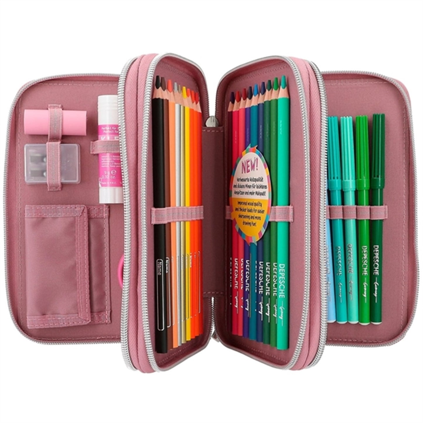 TOPModel Trippel Pencil Case Glitter Queen 4