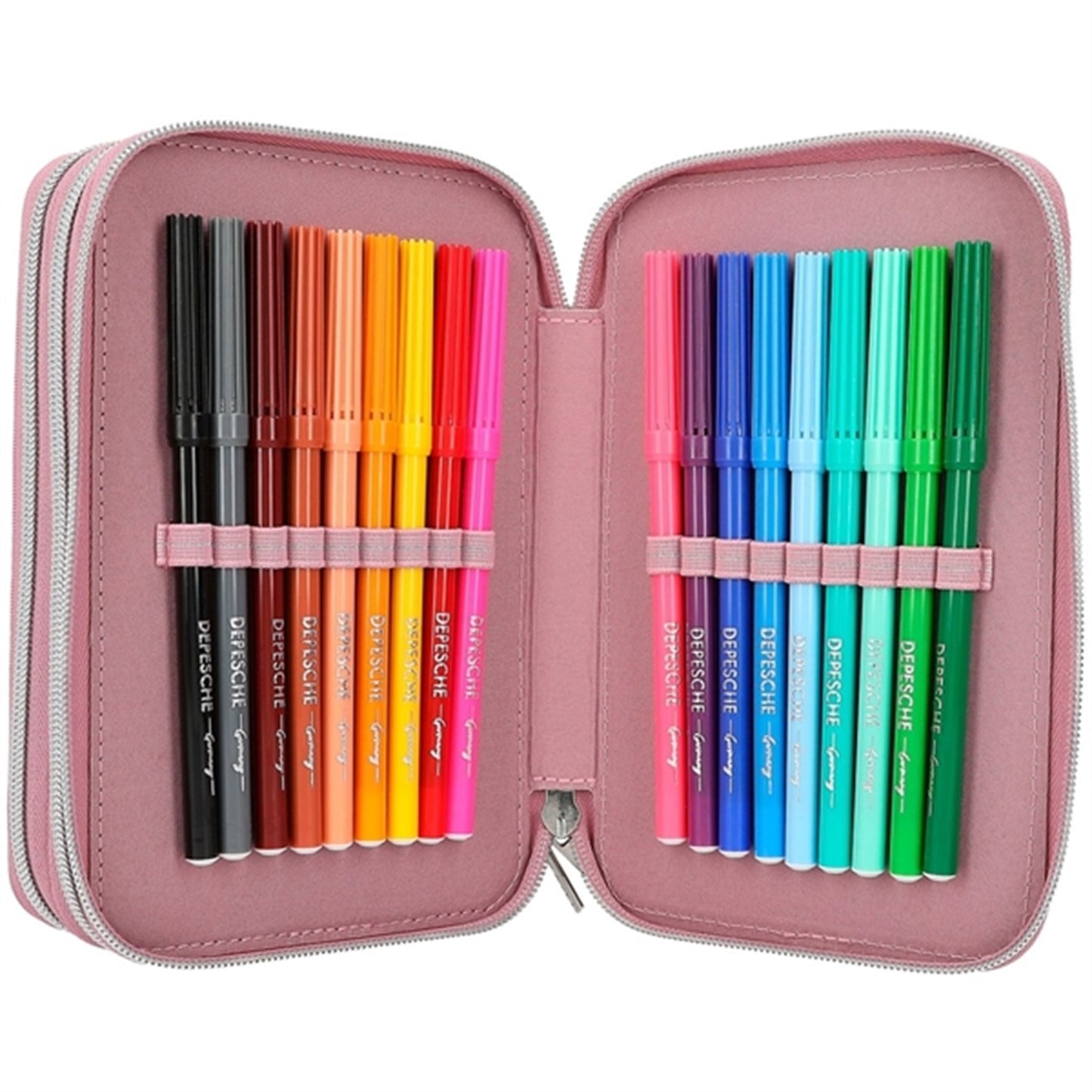 TOPModel Trippel Pencil Case Glitter Queen with Pendant 5