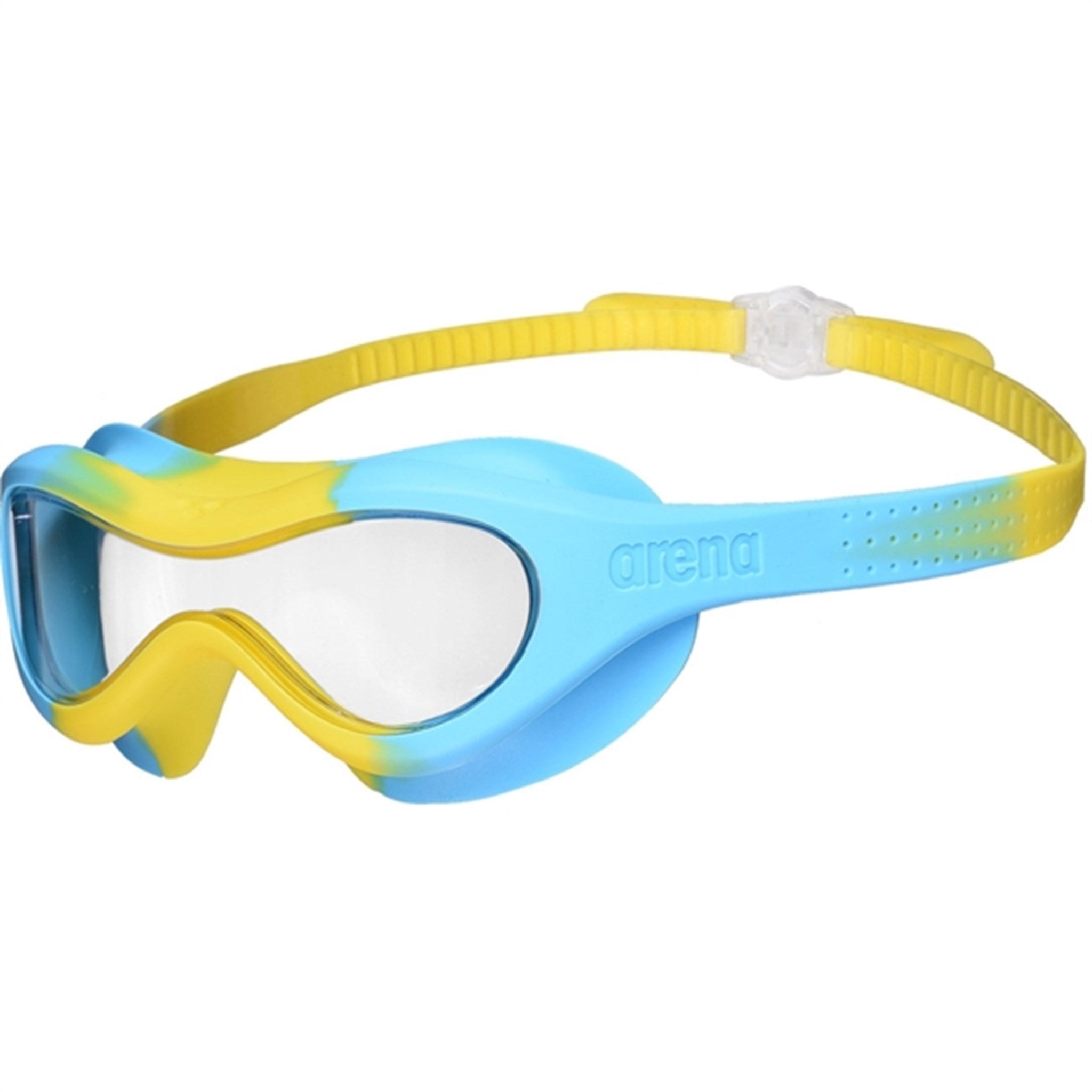 Arena Spider Swim Goggles Kids Mask Clear-Yellow-Lightblue