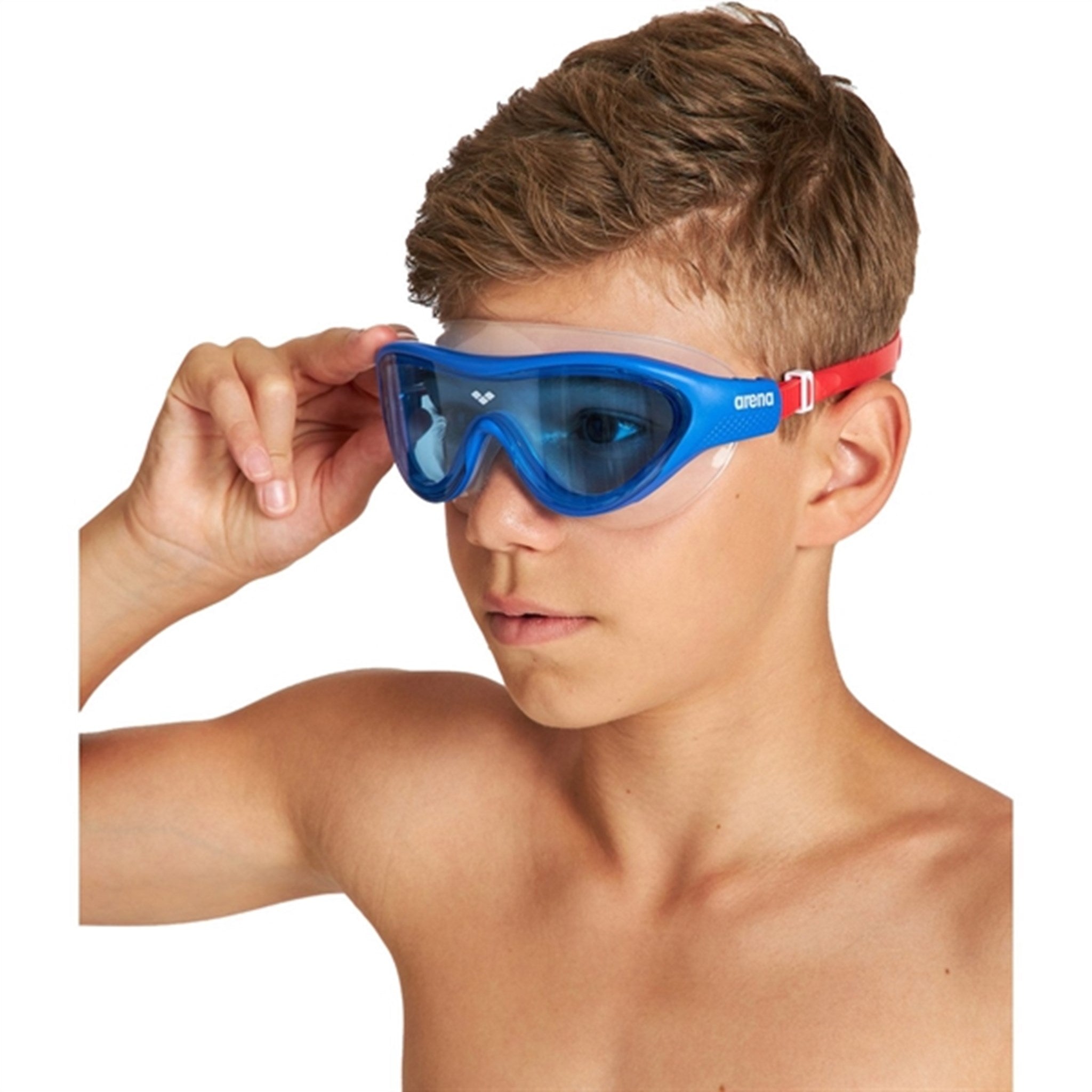 Arena The One Swim Goggles Mask Jr Blue-Blue-Red 3