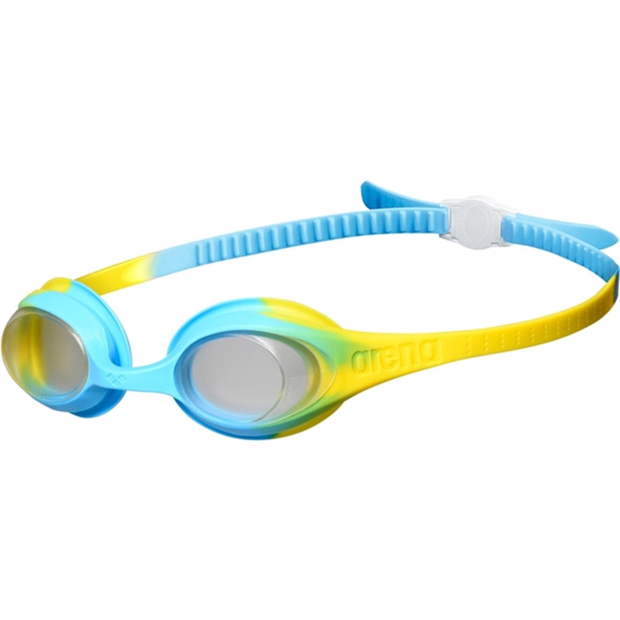 Arena Spider Swim Goggles Kids Clear-Yellow-Lightblue