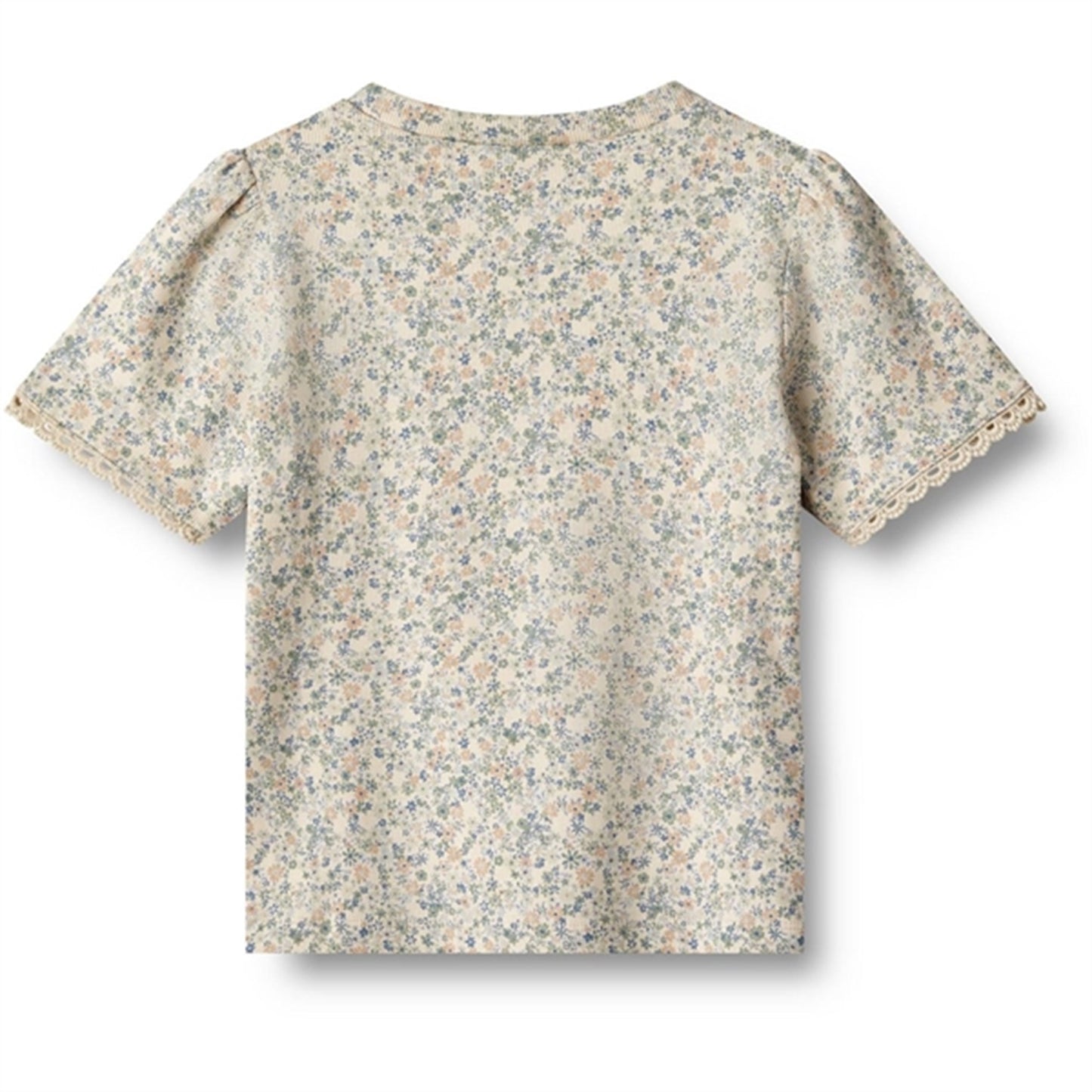 Wheat Sandshell Mini Flowers T-shirt Iris