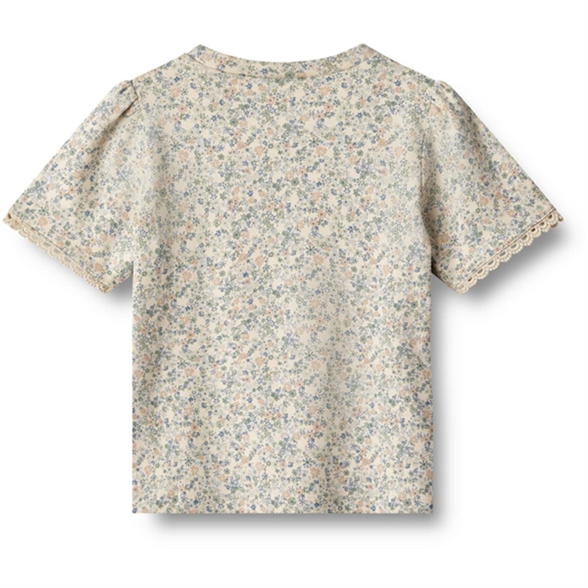 Wheat Sandshell Mini Flowers T-shirt Iris