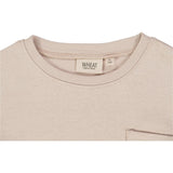 Wheat Pale Lilac Ladybug Embroidery T-shirt