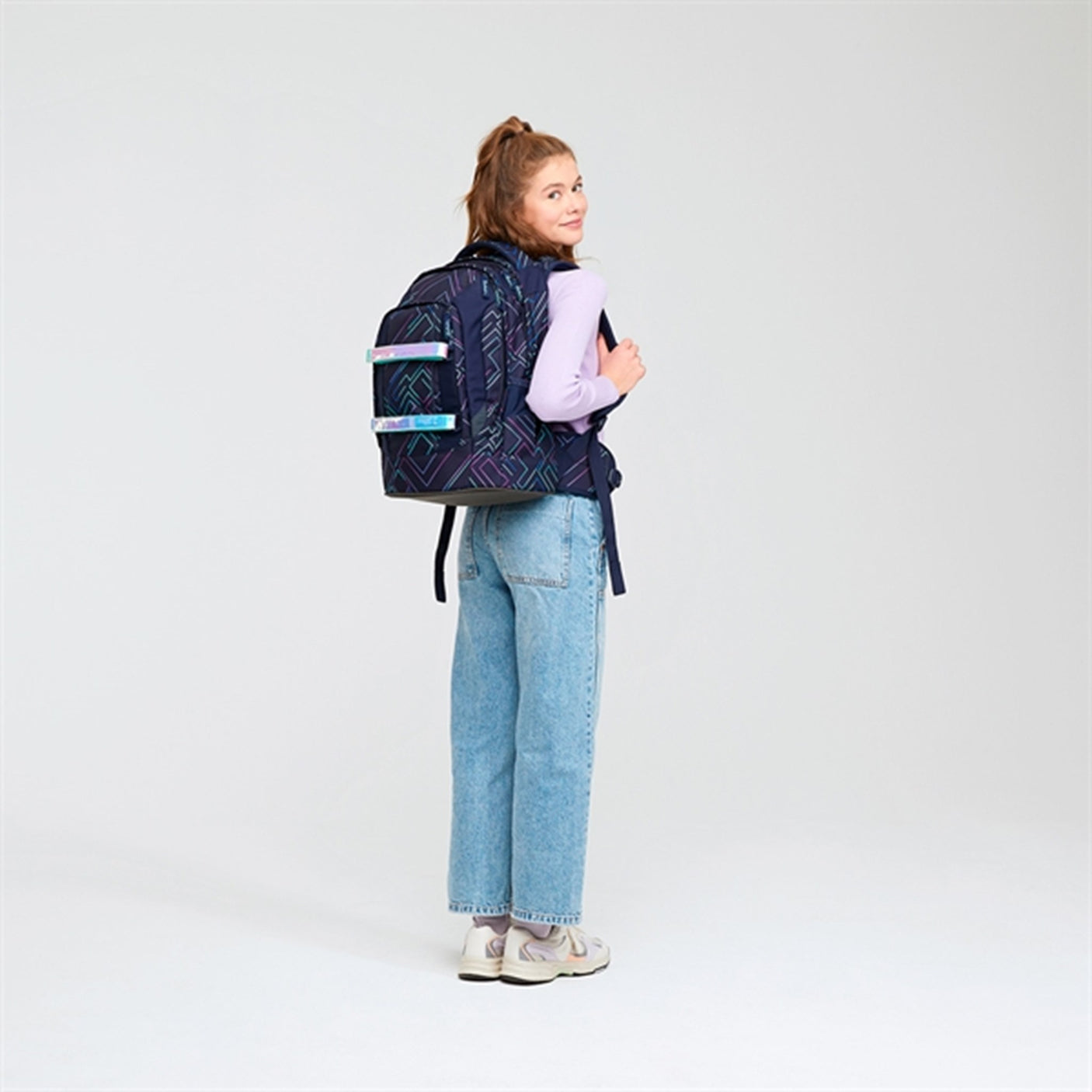 Satch Pack School Bag Purple Laser
