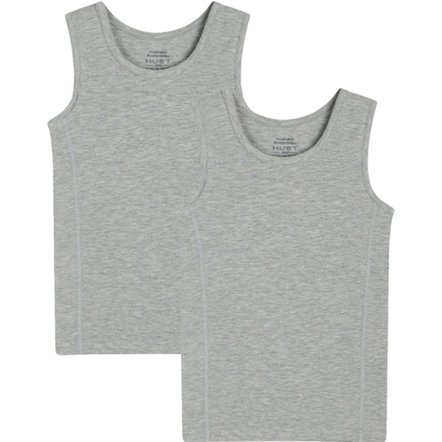 Hust & Claire Light Grey Melange Falcon Undershirt 2-pak