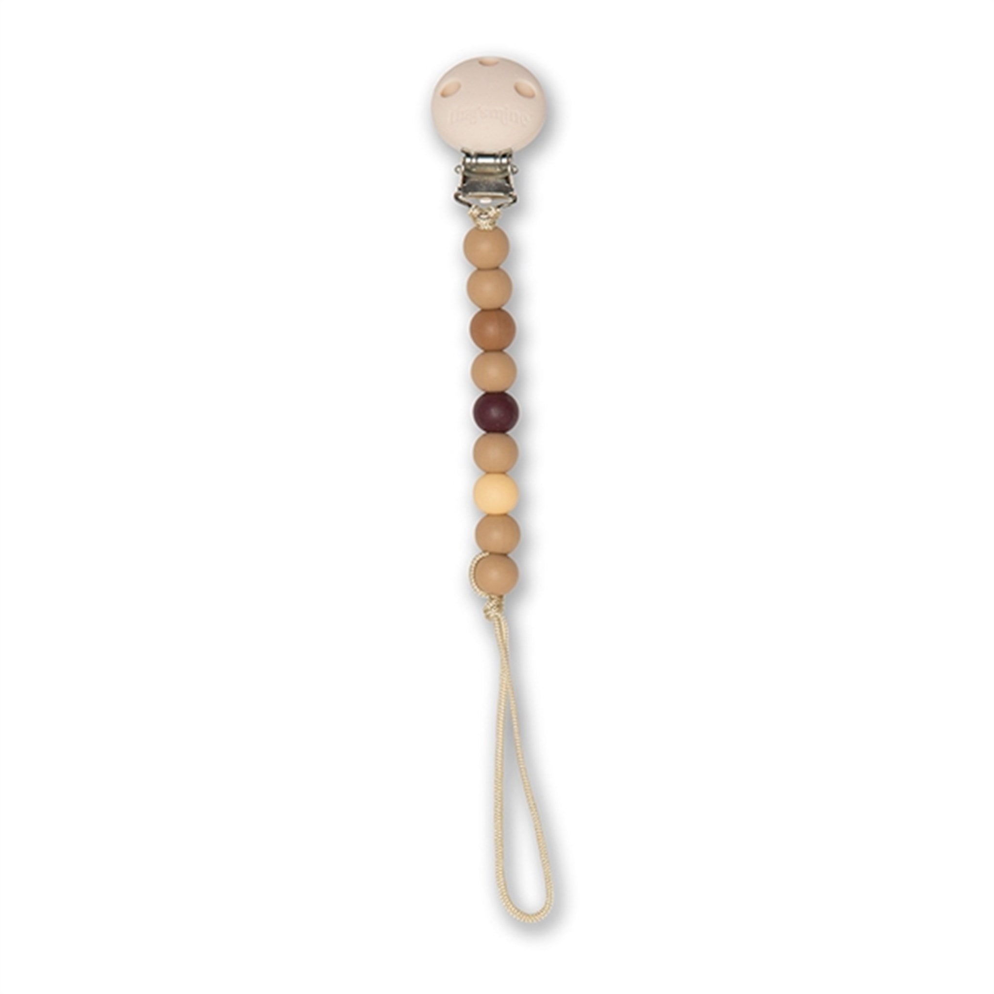 That's Mine Simply Taupe Abel Pacifier Strap