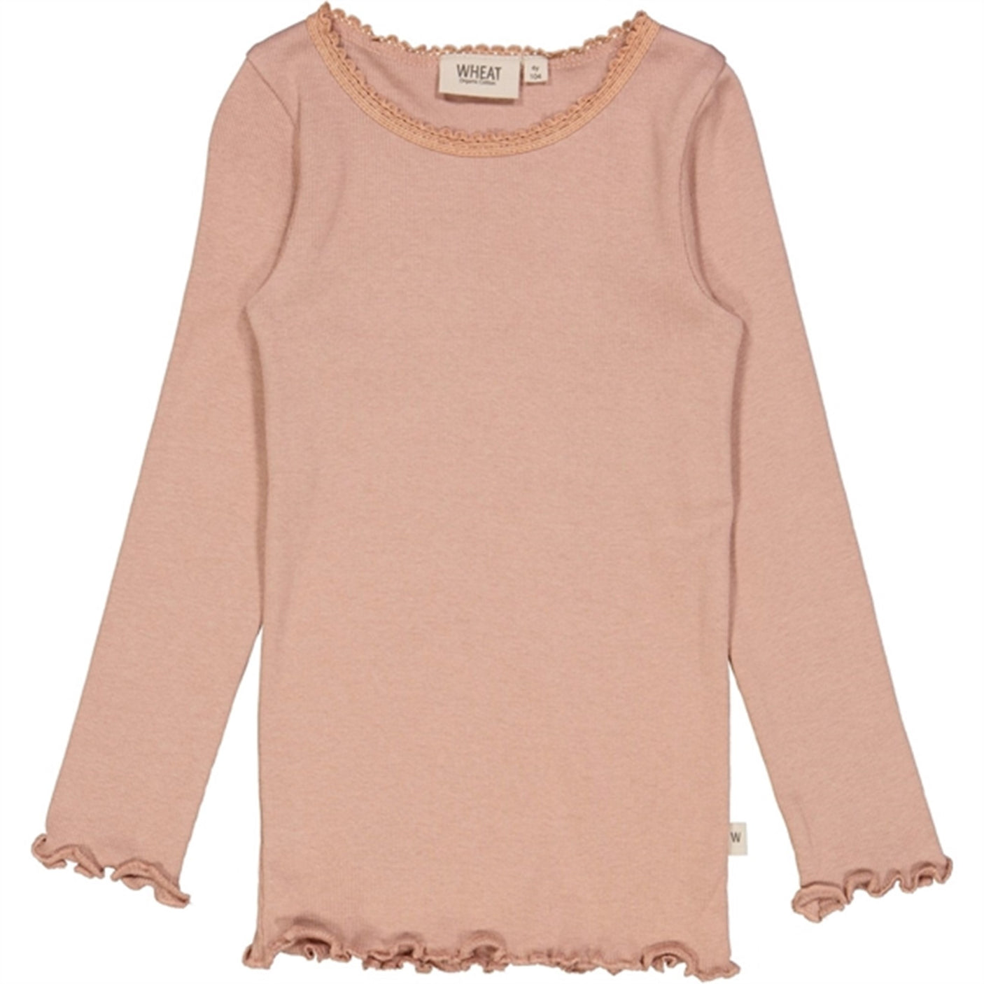 Wheat Rose Dawn Rib Lace Blouse