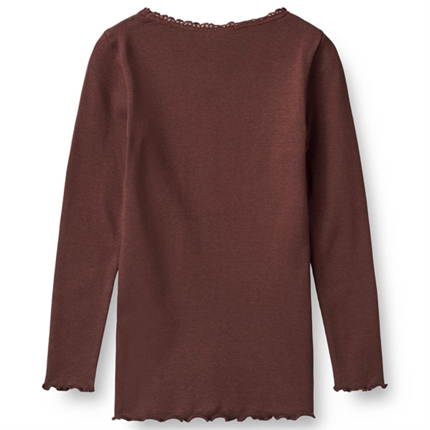 Wheat Aubergine Reese Rib Blouse