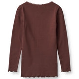 Wheat Aubergine Reese Rib Blouse