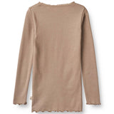 Wheat Soft Brown Reese Rib Blouse