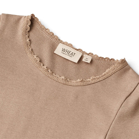 Wheat Soft Brown Reese Rib Blouse