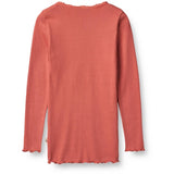Wheat Faded Rose Rib Blouse Reese