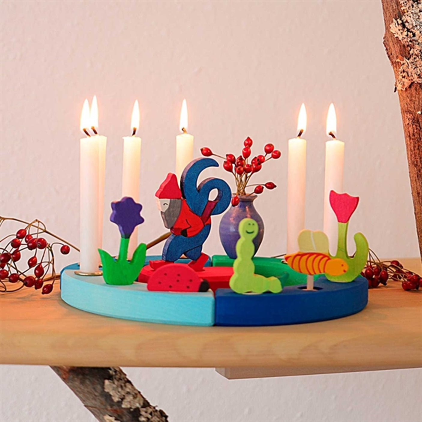 GRIMM´S Small Birthday Ring Blue Green