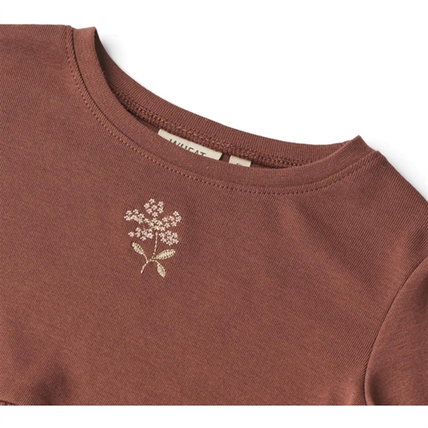 Wheat Plum Rose Blouse Marcia Embroidery