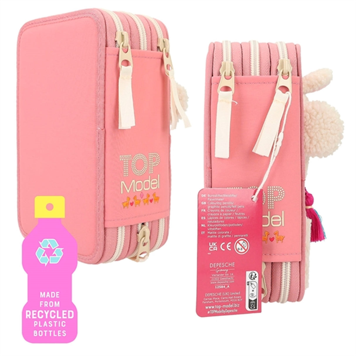 TOPModel Trippel Pencil Case Alpaca Cosy