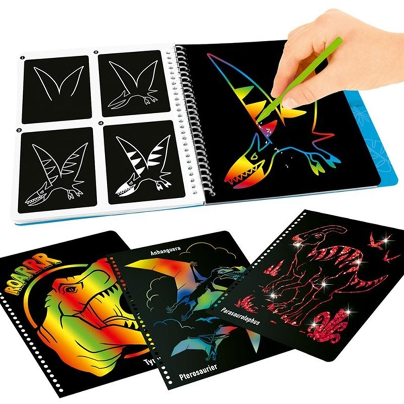 Dino World Magic Scratch Book