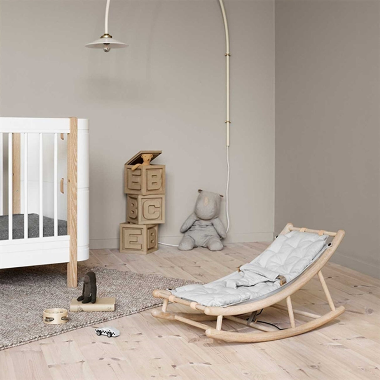 Oliver Furniture Wood Babycushion Grey 2
